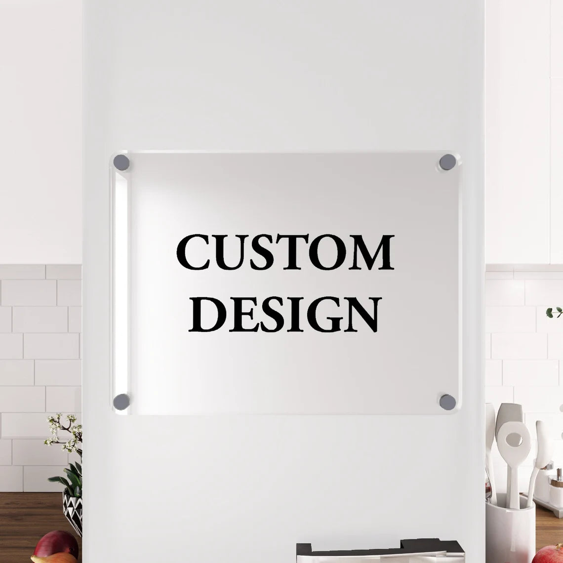 Custom Acrylic Magnetic Fridge Calendar with Marker