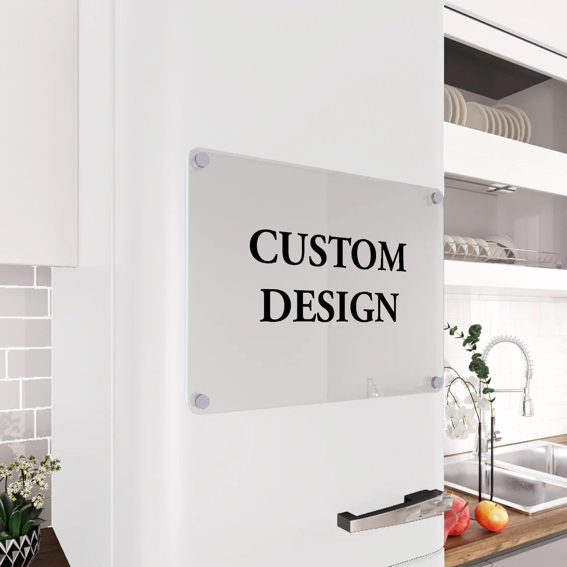 Custom Acrylic Magnetic Fridge Calendar with Marker
