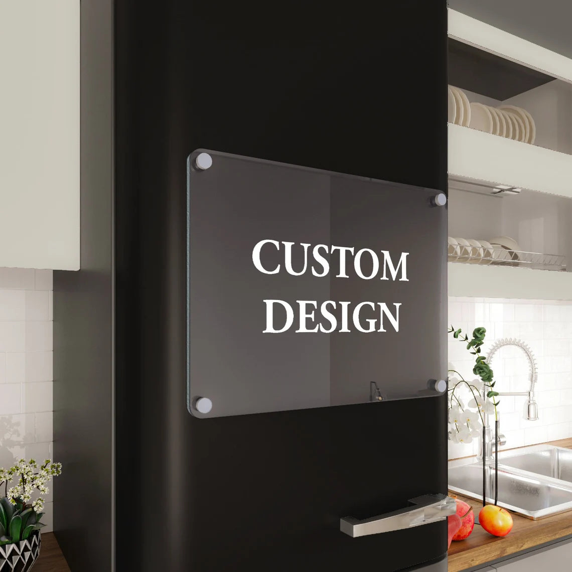 Custom Acrylic Magnetic Fridge Calendar with Marker