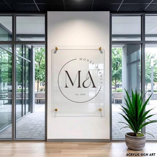 Beauty Salon Logo Sign, Acrylic Business Sign, Nail Studio Wall Logo, Hair Salon Decor, Custom Shop Sign