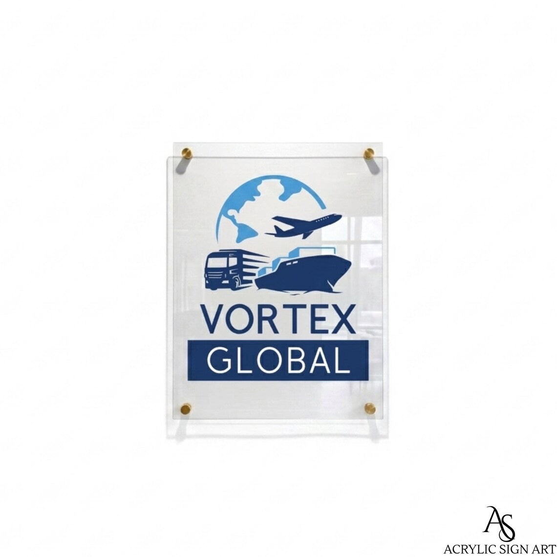 Custom Acrylic Logo Sign | Business Wall Sign | Office & Store Acrylic Branding | Personalized Design with Your Logo
